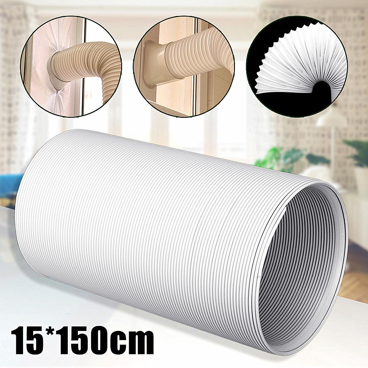 59 Inch Universal Exhaust Hose Tube for Portable Air Conditioner Exhaust Hose 5 Inch Vent Hose Part 