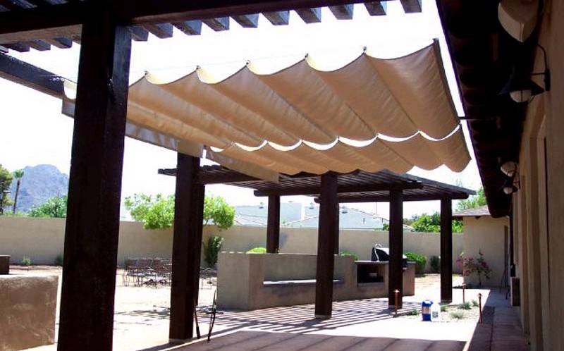 Curved Pergola Canopy - Shengzhou Deli Plastic Netting Co.,Ltd ...