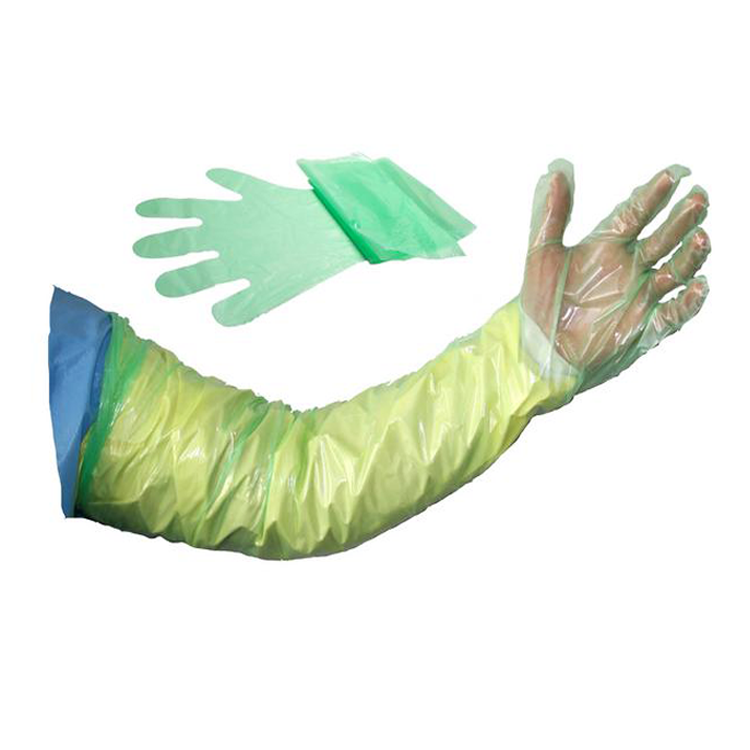 Disposable Veterinary Artificial Insemination 100 Examination Long Arm Shoulder Length Gloves