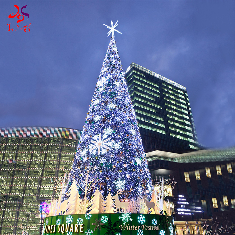 Outdoor Giant PVC Artificial Christmas Tree With Led Lights - Huayicai ...