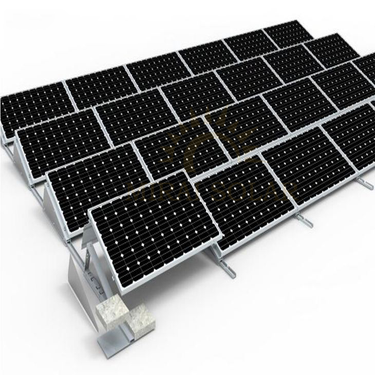 Flat Roof Mounting System For Solar Ballast Solar Bracket