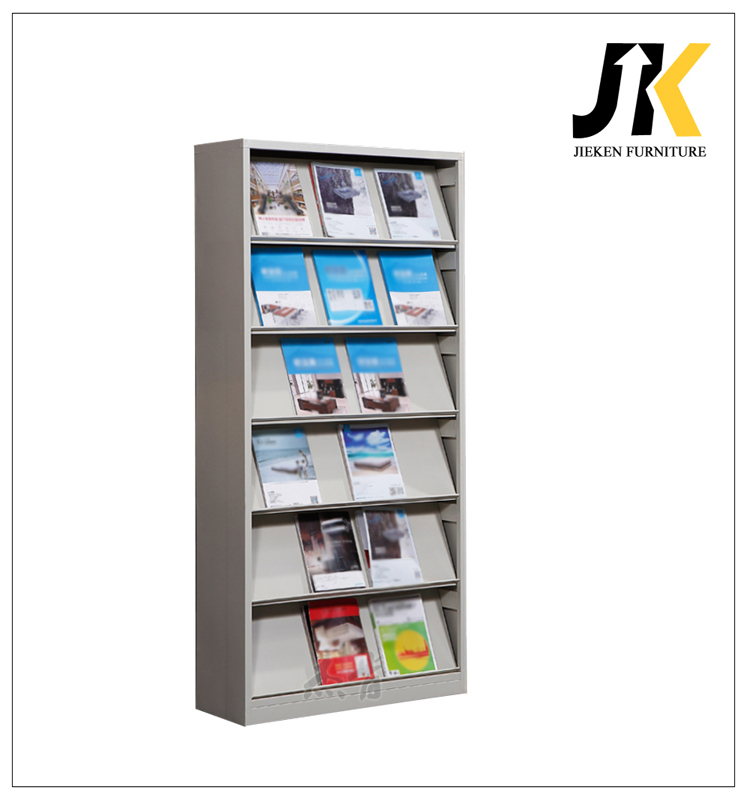 Metal School Library Book Magazine Racks - LUOYANG JIEKEN COMMERCIAL ...