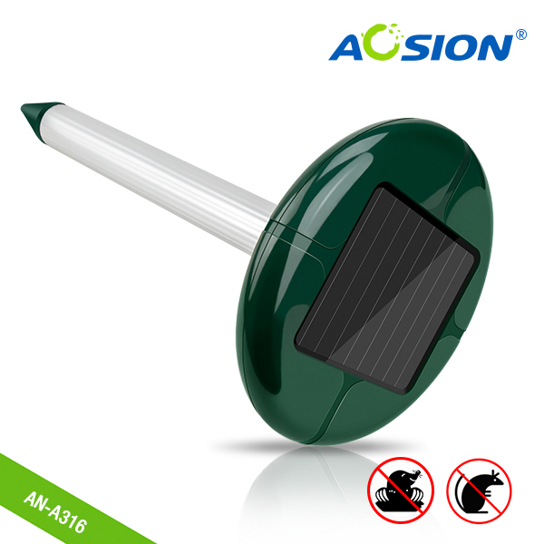 AOSION® Solar Sonic Vibrating Mole Repeller - Aosion International ...