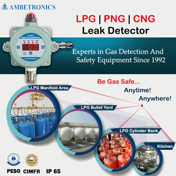 LPG PNG Gas Leak Detector - Ambetronics Engineers Pvt Ltd