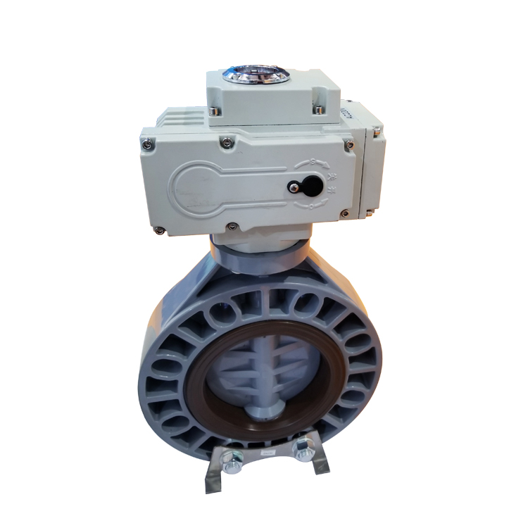 PVC Small Electric Motorized Actuator Butterfly Valve - Tianjin Freya ...