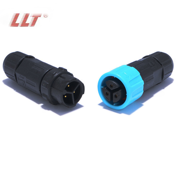 Llt M16 Push Lock Circular Electrical Ip67 3 Pin Waterproof Connectors Llt Technology Industry 