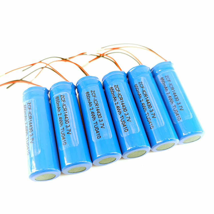 Rechargeable Cylindrical Battery Cell Li Ion Icr V Mah Mah Battery Pack For Toys