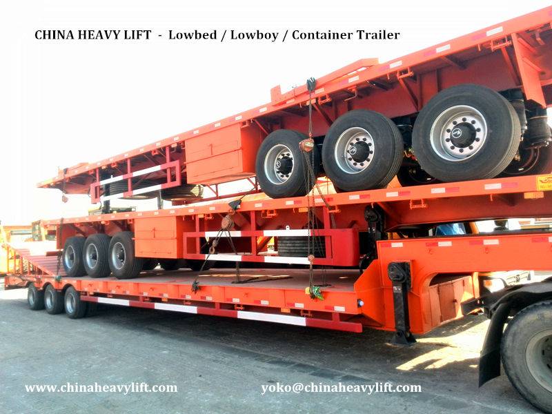 China Heavy Lift Detachable Gooseneck Lowboy Trailer China Heavy