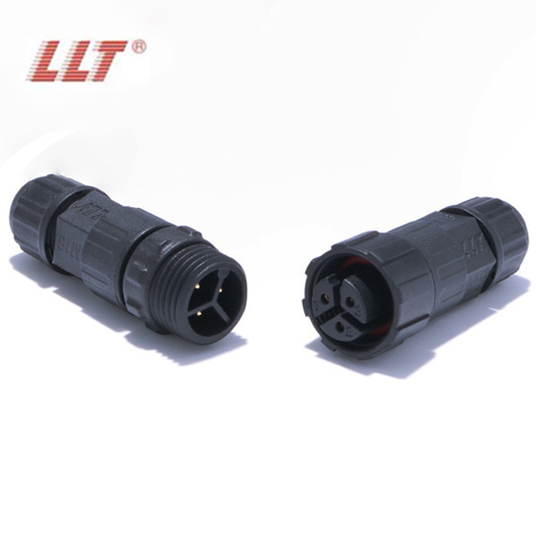 LLT M16 Electrical Wire Male Female Field Assembly 3 Pin Waterproof ...