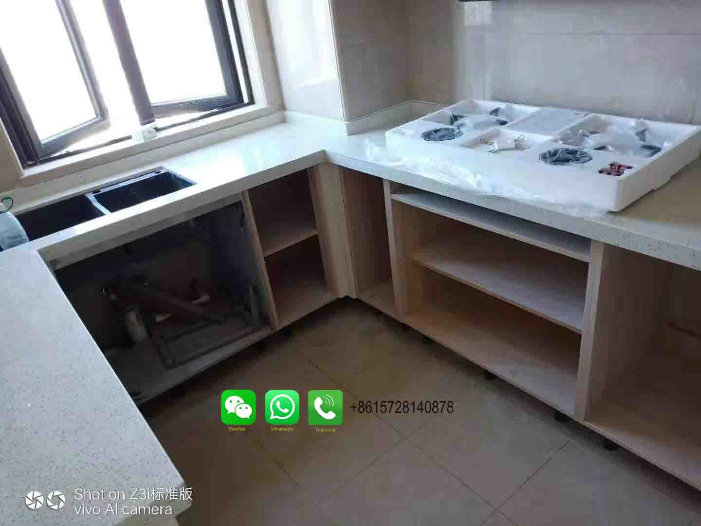 Customized Artificial Stone Marble Kitchen Countertop Stone Solid