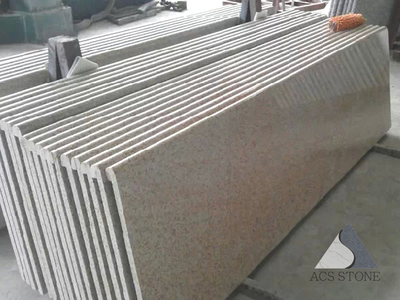 Misty Yellow Granite Prefab Countertop Acs Stone Manufacture