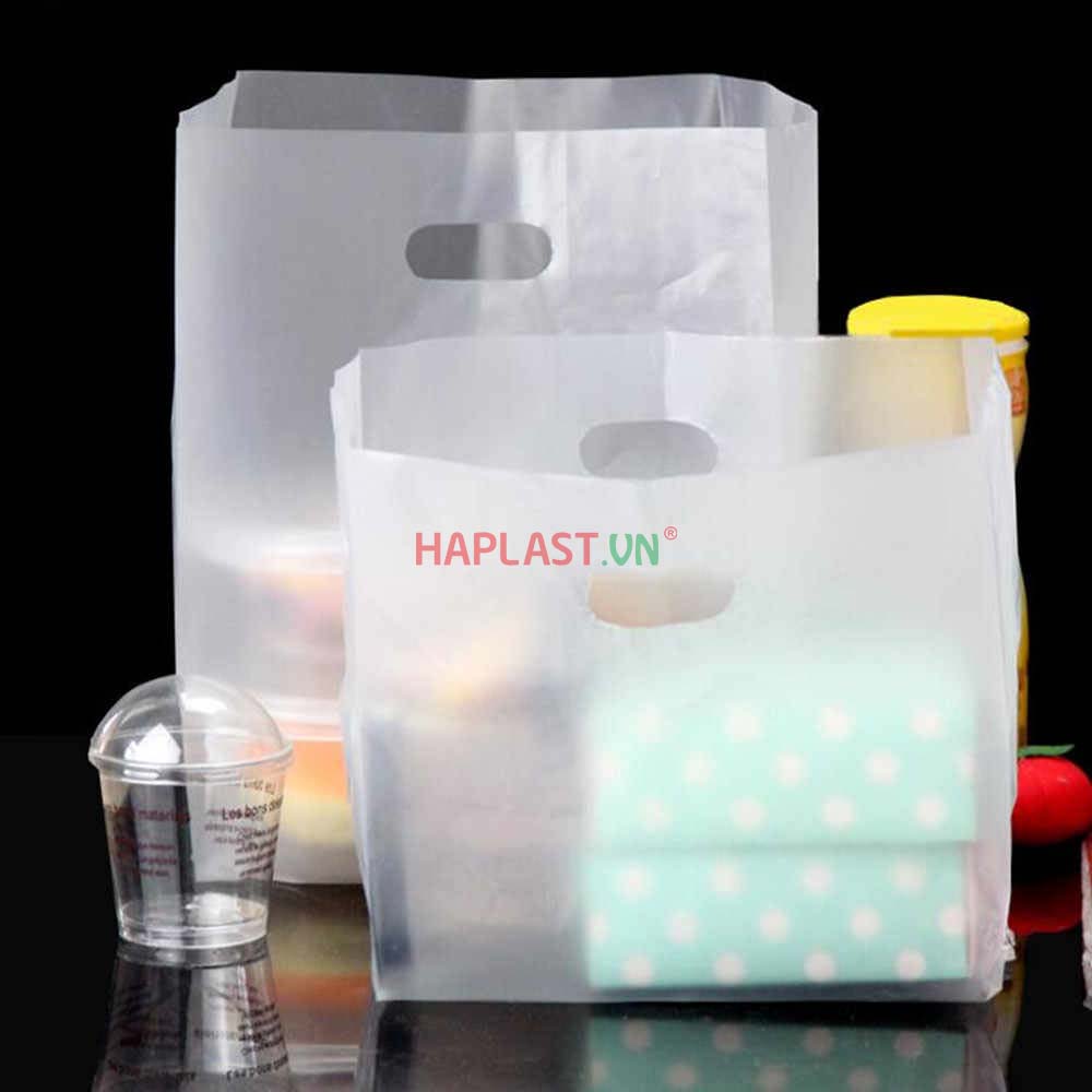 Matte Clear Plastic Bags With Die Cut Handles - Haplast JSC