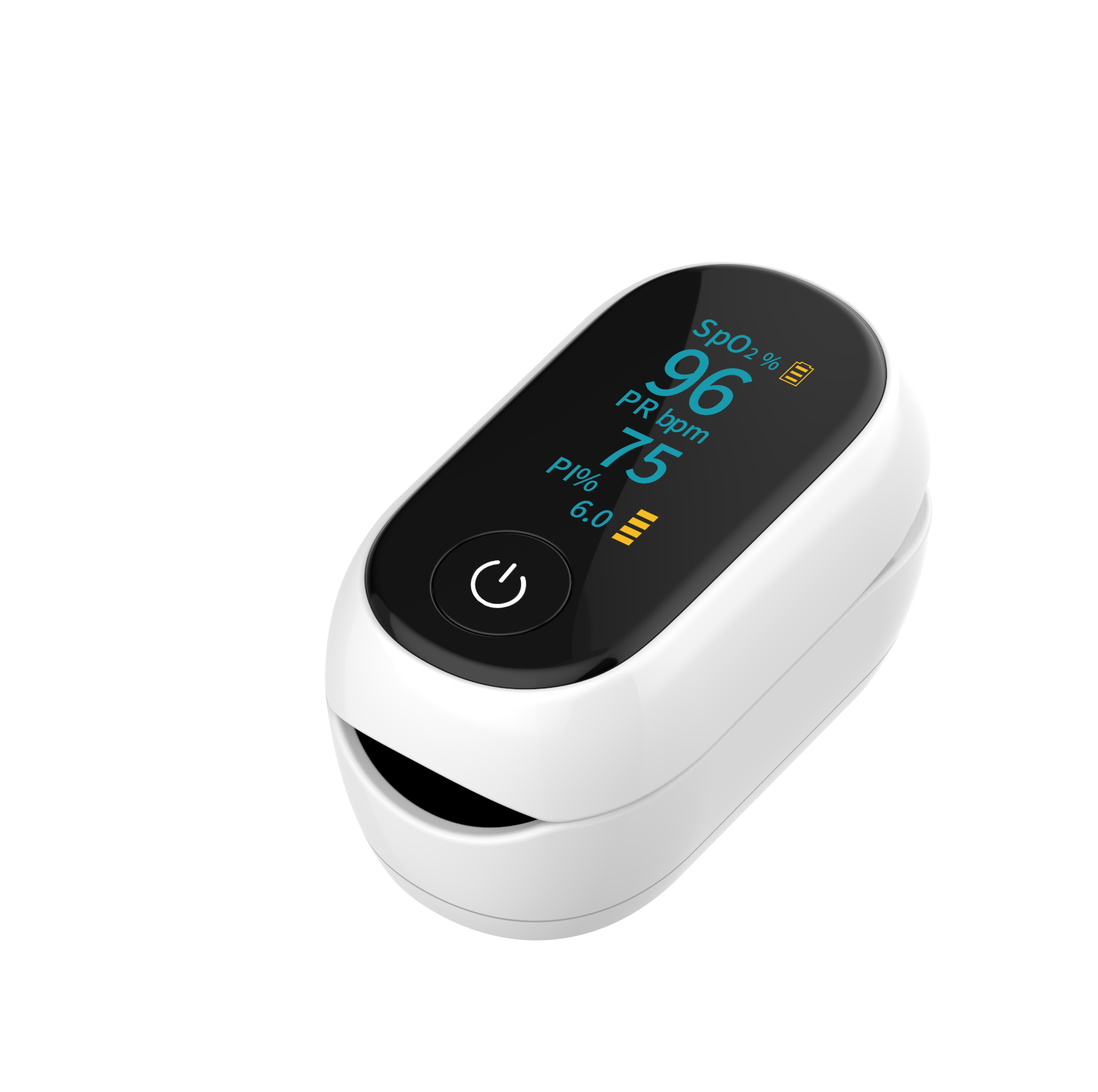 AOJ-70B Fingertip Pulse Oximeter SpO2, PI,PR Measurements Oximeter OLED ...