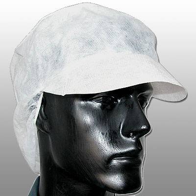 Non-Woven Peaked Cap With Snood - Yagin Protective Textile Co., Ltd ...