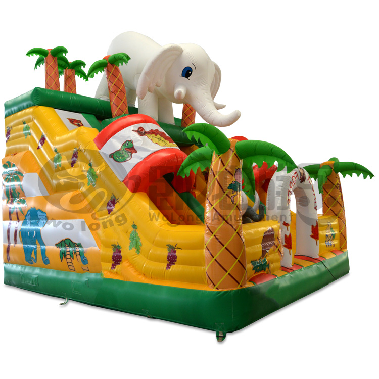 Animal Jungle Inflatable Combo Inflatable Bounce House Jump House ...