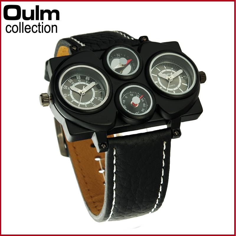 Oulm Hotsale Dual Time Zone Men Watch - Oulm Watch Factory - Ecplaza.net