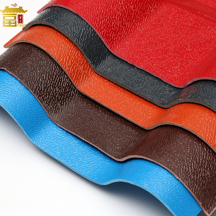 Colorful Plastic  Synthetic Resin PVC Roof  Tiles  Roof  