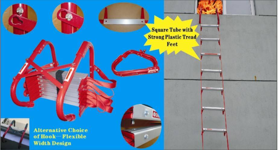 Fire Ladder Escape Ladder Rope Ladder Linhai Yiding Metal Products