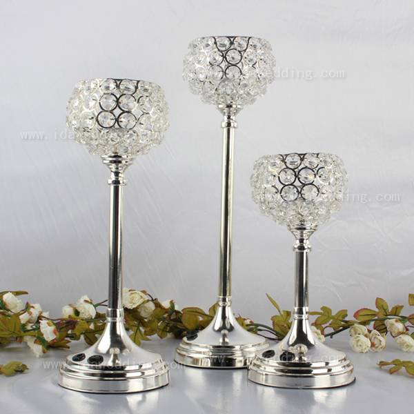 Tall Crystal Candle Holder Crystal Table Candlesticks Wedding ...