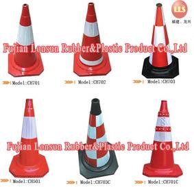 Traffic Cone/car Stopper/speed Hump/speed Bump - Fujian Lonsun Rubber ...