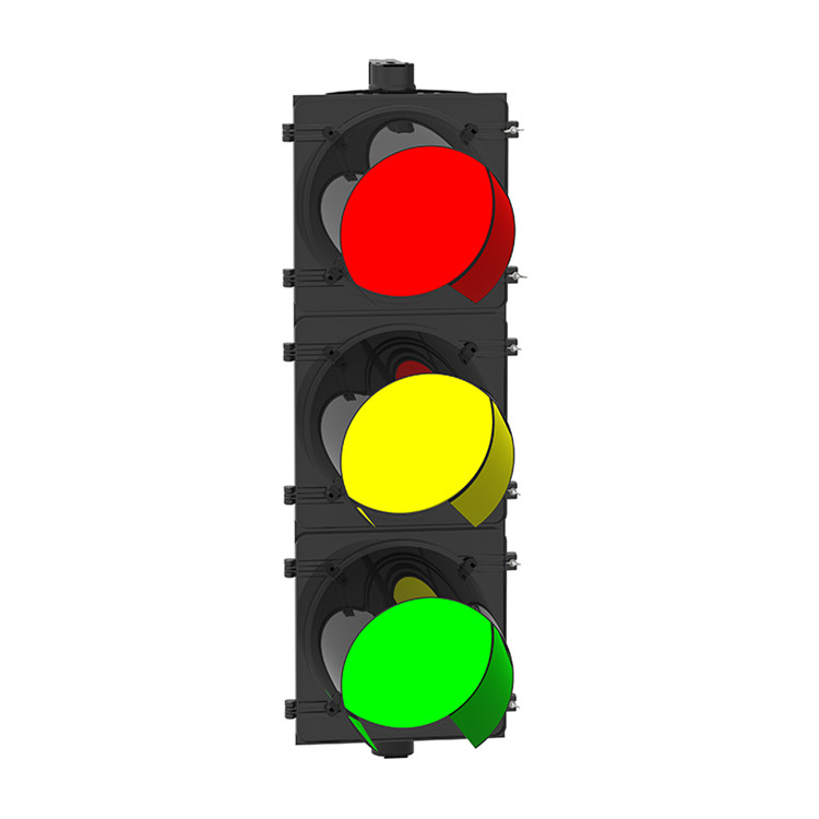 High Visibility 300mm Red Yellow Green Led Vehicle Traffic Lights On 