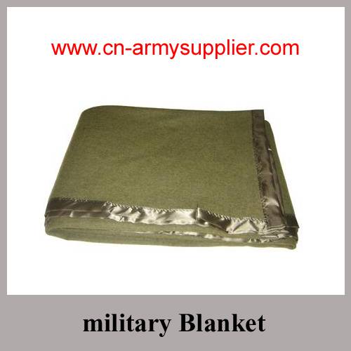 Wool Acrylic Polyester Army Military Blanket - Tianjin HengtaiBoyu Int ...