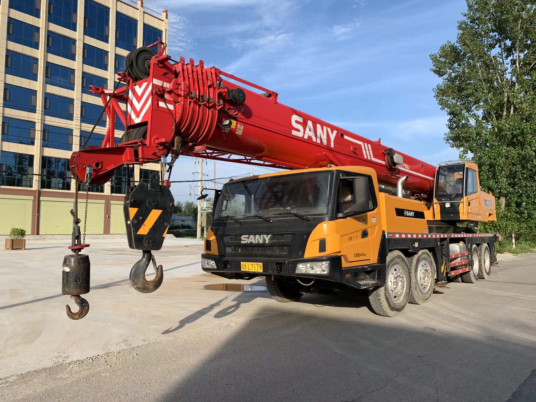 Used SANY STC750 75 Ton Truck Hydraulic Mobile Crane - Henan Hongtai ...