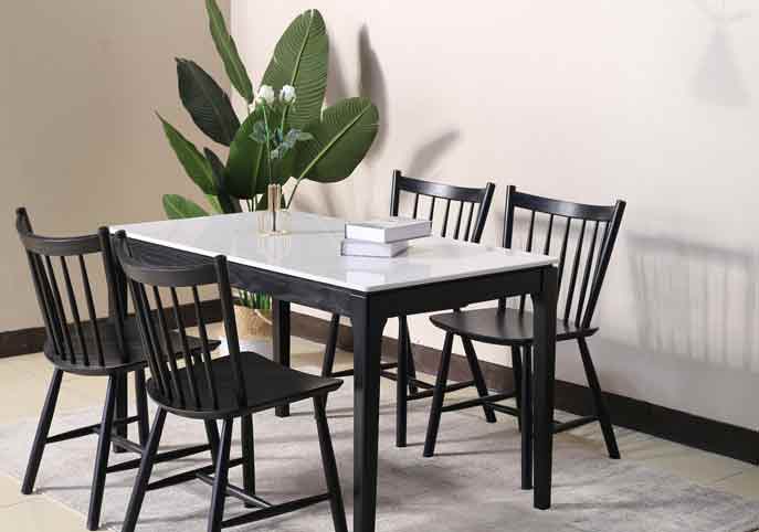 DT7 Dining Table Modern Nordic Wooden Table Marble Table - SHANDONG ...