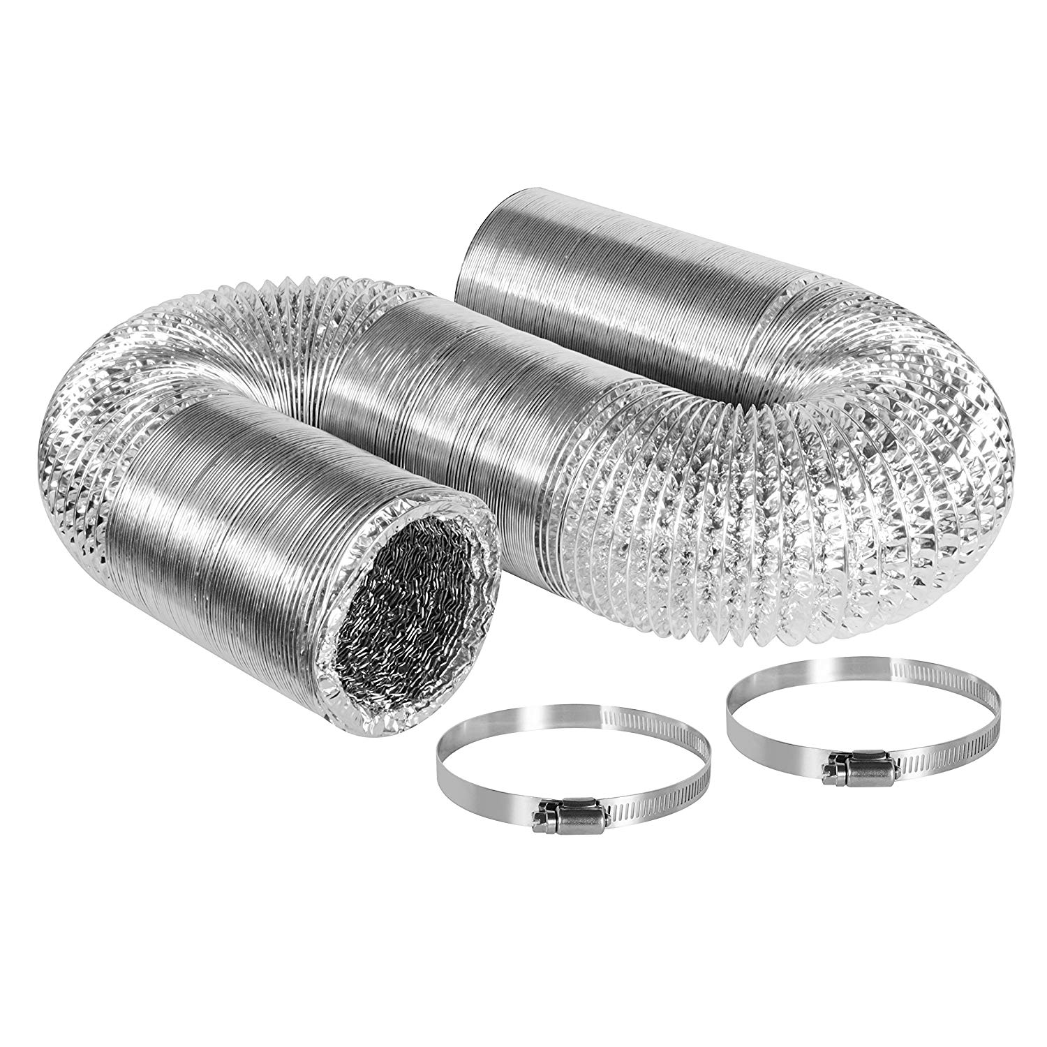Non-Insulated Air Duct 25' Durable Ducting Grow Room Exhaust System 8" 