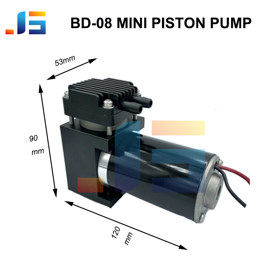 20L/min Mini DC Micro Piston Vacuum Pump  Mini Pumping Air Sampling DC 12V 80kpa 