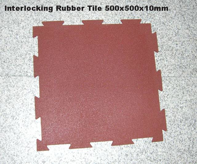 Interlocking Rubber Tile/rubber Mat/rubber Flooring EM Rubber I&T Co.