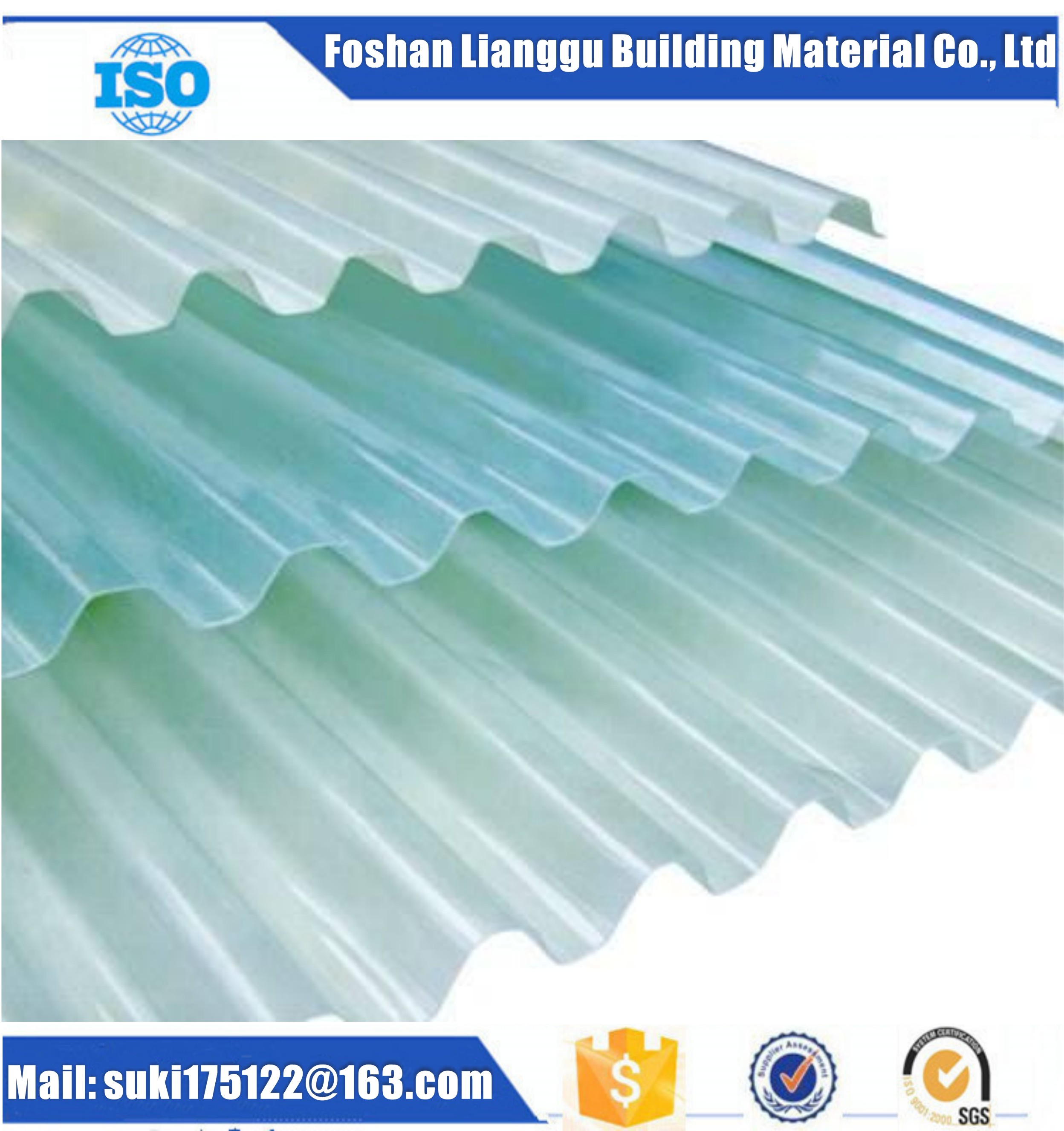 Anti Corrsion Type Fiberglass Reinforced Polyester Frp Corrugated Roofing Sheet Corrugated Board Foshan City Sonche Labor Insurance Supplies Co Ltd