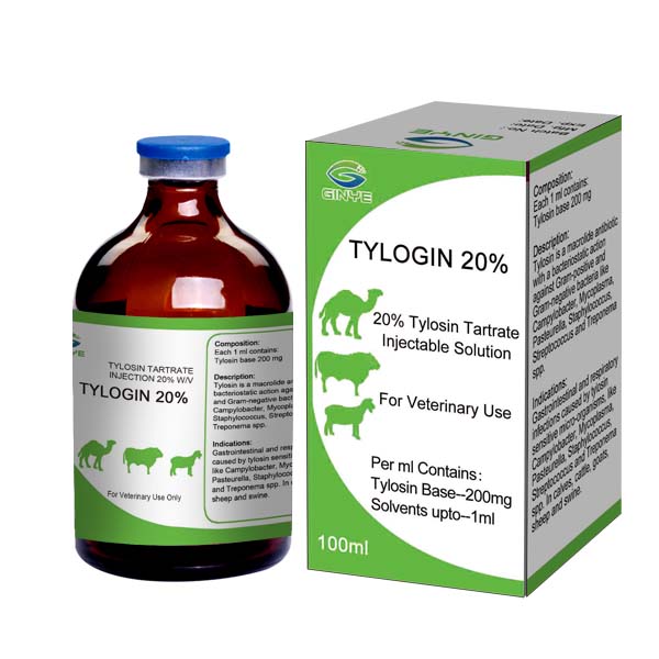 tylosin injection 20% veterinary medicine animal drug - Shandong Ginye ...